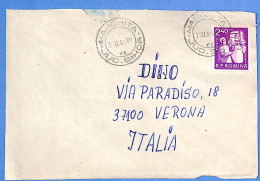 Lettre : Romania To Italy Singer DINO L00155 - Brieven En Documenten