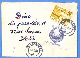 Lettre : Romania To Italy Singer DINO L00156 - Cartas & Documentos