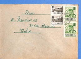 Lettre : Romania To Italy Singer DINO L00159 - Cartas & Documentos