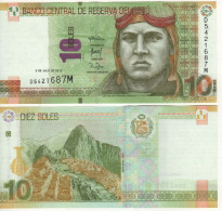 PERU  10 Soles   P192b  New  Date  05.07.2018  (José Abelardo Quiñones González + Machu Picchu At Back)   UNC - Pérou