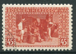 BOSNIA & HERZEGOVINA 1906 Definitive 45 H. Perforated 9¼ Used..  Michel 40C, SG 197B - Bosnia And Herzegovina