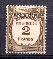 Sello Nº Taxa 14  Andorra Francesa - Unused Stamps