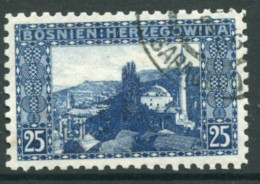 BOSNIA & HERZEGOVINA 1906 Definitive 25 H. Perforated 9¼ Used..  Michel 36C, SG 193B - Bosnien-Herzegowina