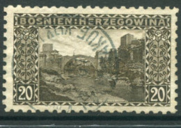 BOSNIA & HERZEGOVINA 1906 Definitive 20 H. Perforated 9¼ Used..  Michel 35C, SG 192B - Bosnien-Herzegowina