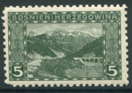 BOSNIA & HERZEGOVINA 1906 Definitive 5 H. Perforated 9¼ MNH / **..  Michel 32C, SG 189B - Bosnia Erzegovina