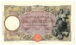 500 LIRE CAPRANESI MIETITRICE TESTINA FASCIO ROMA (L'AQUILA) 23/03/1942 SPL/SPL+ - Regno D'Italia – Other