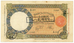 50/5000 LIRE CAPRANESI LUPA COMITATO LIBERAZIONE LIGURE 1938-05/06/1944 BB/SPL - Otros & Sin Clasificación