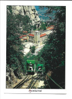 FUNICULAR.- MONTSERRAT - BARCELONA - CATALUNYA. - Luoghi Santi