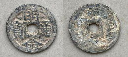 Ancient Annam Coin Minh Mang Thong Bao 1820-1840 ( Zinc Coin ) - Vietnam
