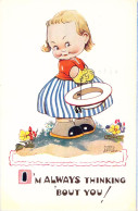 Humour - I'm Always Thinking About You - Mabiel Lucie Attwell - Carte Postale Ancienne - Tarjetas Humorísticas