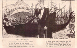 Humour - Comparaison Entre Le Parisien Et Le Marseillais - Carte Postale Ancienne - Humor