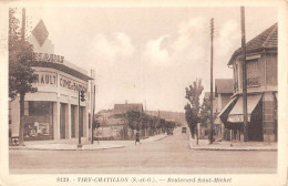 CPA 91 VIRY CHATILLON / BOULEVARD SAINT MICHEL / MAGASIN RENAULT / COME ET BARDON - Viry-Châtillon