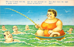 Humour - Qui De Vous Pourrez Me Donner Un Bon Ver - Carte Postale Ancienne - Humor