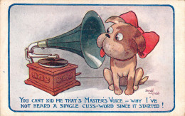 Humour - You Can't Kid Me That's Master's Voice - Why I've Not Heard A Single Cuss-word  - Carte Postale Ancienne - Humour