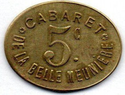 MA 20702 /   5 Centimes Paris - Cabaret La Belle Meunière TB+ - Professionnels / De Société