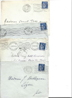 8 Enveloppes PARIS / Timbre Seul Type PAIX - 1932-39 Paix