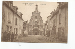 08 Chateau Porcien Rue De L'Eglise  Animée - Chateau Porcien