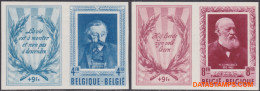 België 1952 - Mi:947/948, Yv:898/899, OBP:898/899, Stamp - □ - Literary Scholars Diptychs - 1941-1960