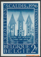 België 1956 - Mi:1039, Yv:990, OBP:990, Stamp - □ - Scaldis Neptune - 1941-1960