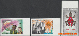 België 1966 - Mi:1417/1419, Yv:1360/1362, OBP:1360/1362, Stamp - □ - Rerum Novarum - 1961-1980