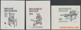 België 1988 - Mi:2361/2363, Yv:2309/2311, OBP:2309/2311, Stamp - □ - Printing - Autres & Non Classés