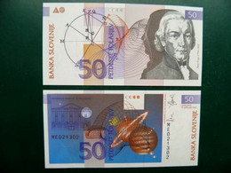 Unc Banknote Slovenia P-13 1992 50 Tolarjev Space Planets - Slovénie