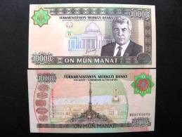 UNC Banknote From Turkmenistan 10000 Manat #15 2003, President Palace Monument $12,5 - Turkmenistán