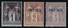 Port Saïd N°1/3 - Neuf * Avec Charnière - TB - Unused Stamps