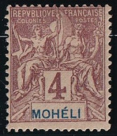 Mohéli N°3 - Neuf * Avec Charnière - TB - Ongebruikt