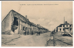 CPA 02 LA SELVE Après Le Recul Des Allemands Rue De Lappion Et La Mairie - Altri & Non Classificati