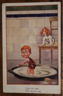 1930's CPA Ak Illustrateur Humour Enfant Chien - Other & Unclassified