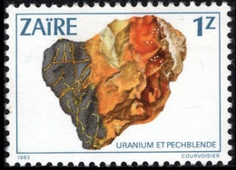 1184** - Minéraux Du Zaïre / Ertsen Uit Zaïre / Zaire Mineralien / Zaire Minerals - Uranium & Pechblende - ZAÏRE - Minéraux