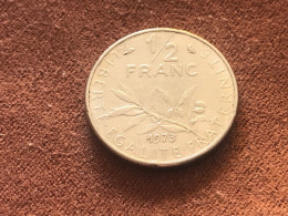 Münze Münzen Umlaufmünze Frankreich 1/2 Franc 1973 - 1/2 Franc