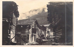 SUISSE - Strasse In Zermatt - Carte Postale Ancienne - Matt