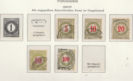 SUIZA TAXES 1884 - YV 22/26 - Fiscali