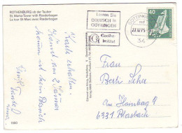 Postcard / Postmark Germany 1975 - Goethe Institute - Autres & Non Classés