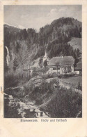 SUISSE - Blumenstein - Kirche Und Fallbach - Carte Postale Ancienne - Blumenstein