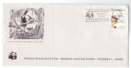 Cover  / Postmark The Netherlands 1975 - WWF - World Wildlife Fund - Action Jungle - Panda Bear - Cartas & Documentos