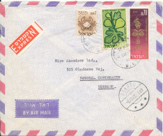 Israel Air Mail Cover Sent Express To Denmark 30-11-1965 Received In Denmark 2-12-1965 Topic Stamps - Airmail