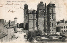 CPA 12  RODEZ- La Cathédrale -Voyagée 23/08/1917- Dos écrit - Rodez