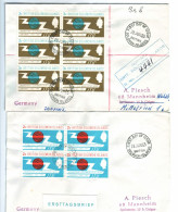 BRITISH SOLOMON ISLANDS    2 FDC    Mi.-Nr. 128-29   1965  UIT  ITU - Salomonen (...-1978)