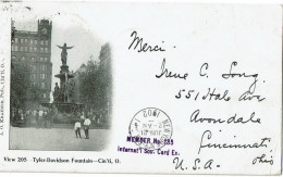 Tyler Davidson Fountain  Cincinnati 1902 Stamp 2 Cent Red - Cincinnati