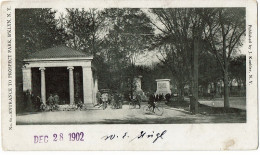 Entrance To Prospect Park  Brooklin 1902 Stamp 1 Cent Green - Brooklyn