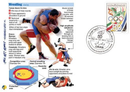 ALG Algeria N° 1666 Olympic Games Algerian Olympic Committee Fight, Fighting, Wrestling, Catch, Wrestling - Lutte