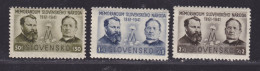 SLOVAQUIE N°   67 à 69 ** MNH Neufs Sans Charnière, Petites Adhérences (D9968) Mémorandum - 1942 - Nuevos