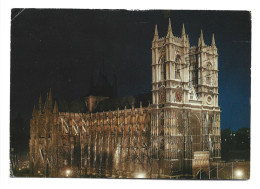 WESTMINSTER ABBEY, FLOODLIT.-  LONDON / LONDRES.- ( REINO UNIDO ). - Westminster Abbey