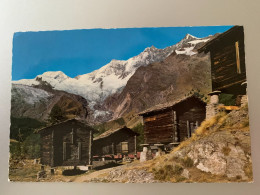 SAAS-FEE MIT FEESLESCHER ALPHUBEL TASCHHORN DOM UND LENZSPITZE SUISSE CPSM FORMAT CPA 1966 - Täsch