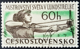 Tchécoslovaquie Czechoslovakia Ceskoslovensko 1957 Sport Tir à L'arc Yvert 903 O Used - Bogenschiessen