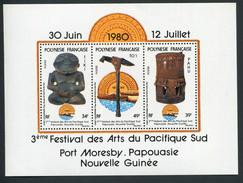 POLYNESIE FRANCAISE - BLOCS & FEUILLETS N° 5  * * - 3 éme FESTIVAL ARTS DU PACIFIQUE - LUXE - Blocks & Sheetlets