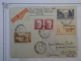 BP14 FRANCE BELLE LETTRE RR 1937 IER SERVICE FRANCE NATAL.ANTILLES A GUADELOUPE  ST CLAUDE+PLAISANT++ - 1927-1959 Cartas & Documentos